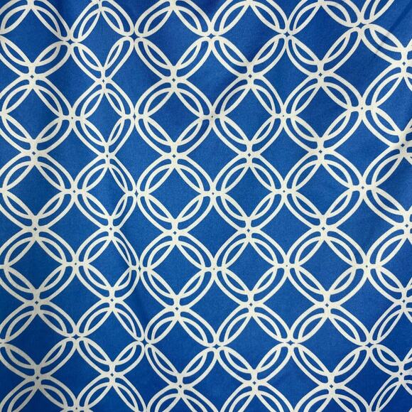 Lillie Green‎ Teal White Batik Geometric Skort Size L Skirt with Shorts - Picture 5 of 7